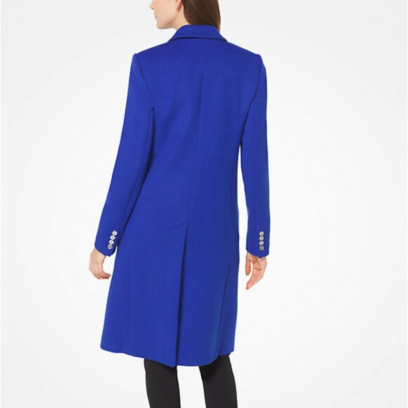 Michael Kors |Wool-Blend Double-Breasted Menswear-Inspired Royal Coat| BNWT SZ10 - Picture 3 of 10